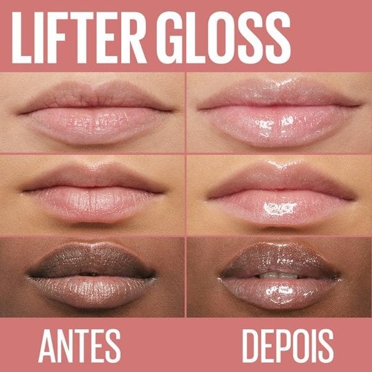 Gloss com ácido hialurônico: antes e depois