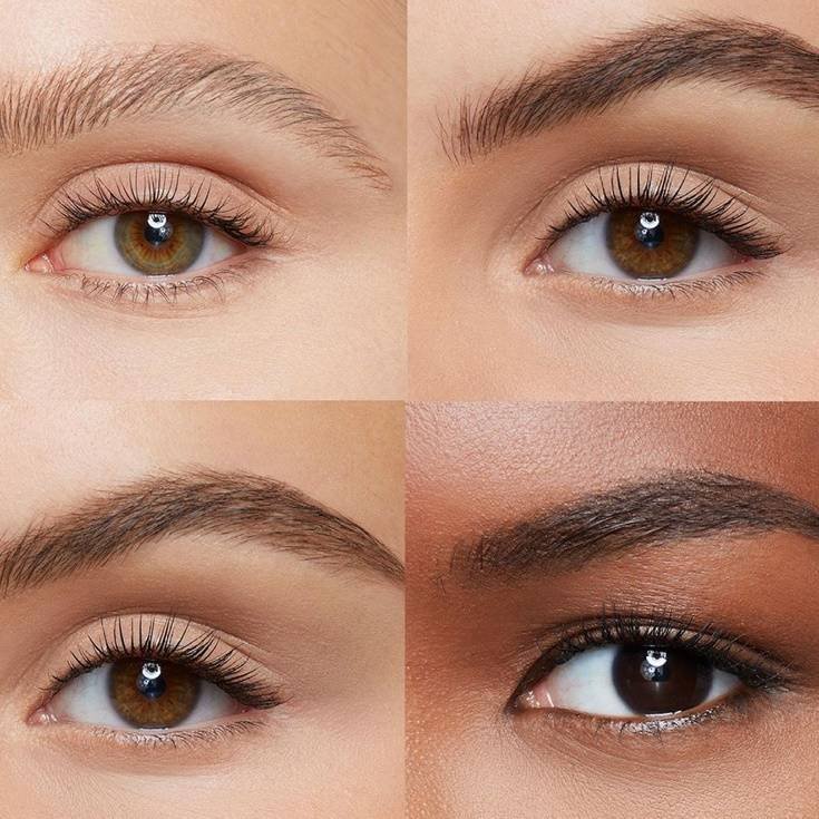 Close de sobrancelhas.