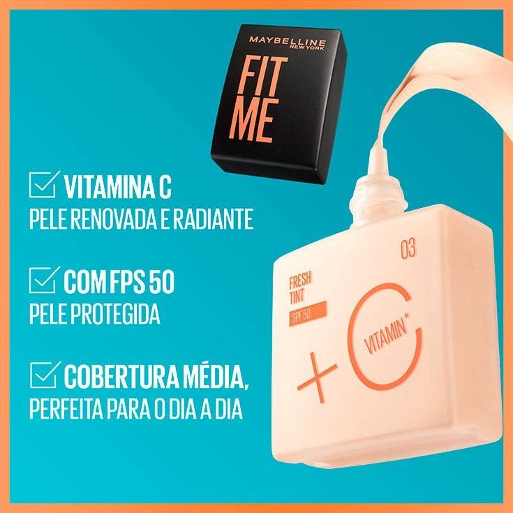 Benefícios  da nova base Fresh Tint Fit