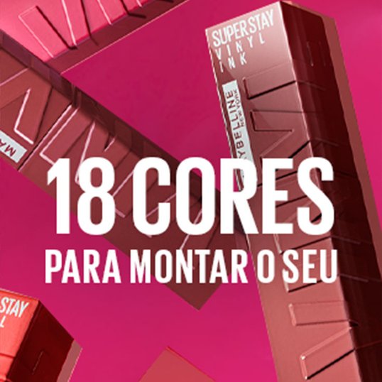 Vinyl Ink de Maybelline NY tem 18 tons para você escolher o seu preferido