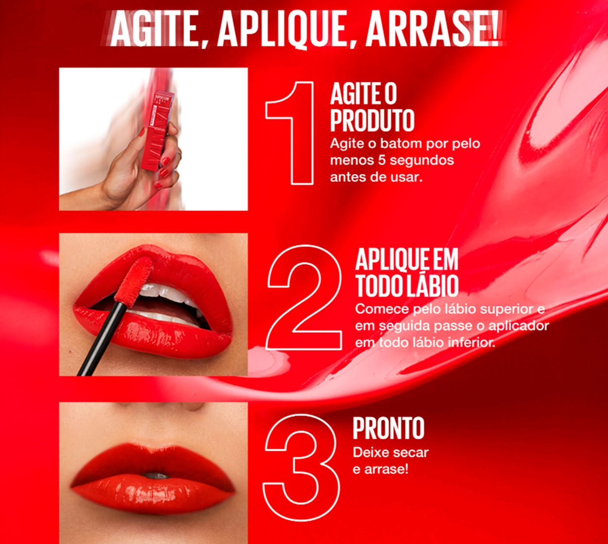 Passo a passo de como usar o batom Vinyl Ink corretamente