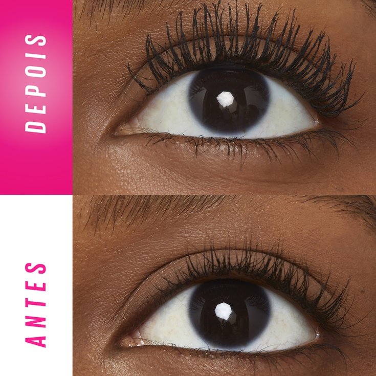 Antes e depois lash sensational