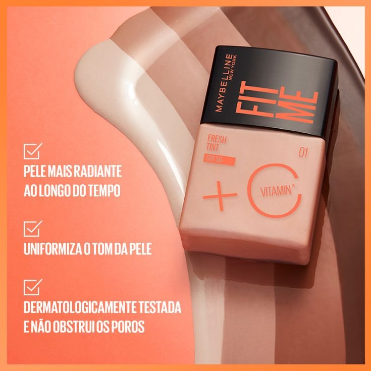 Base com vitamina C da Maybelline NY