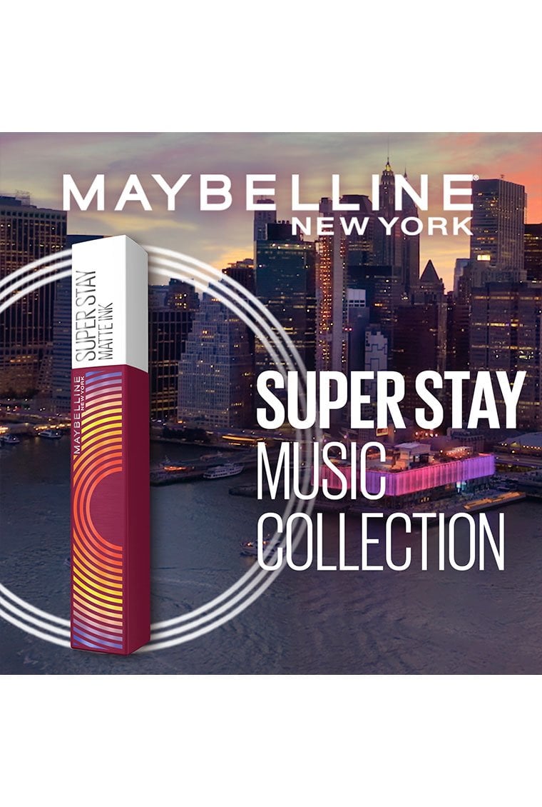 Batom Liquido Super Stay Maybelline NY Matte Ink Music Collection Amazonian 05