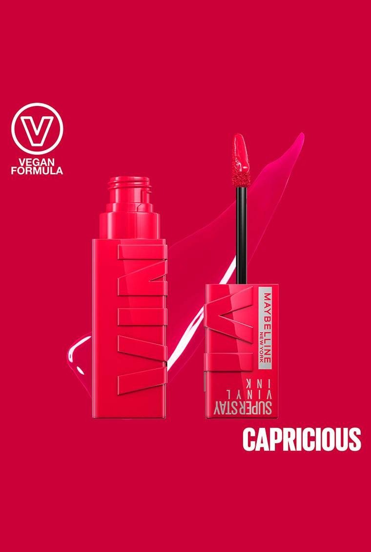 Imagem Batom SuperStay Vinyl Ink | Capricious | Maybelline NY