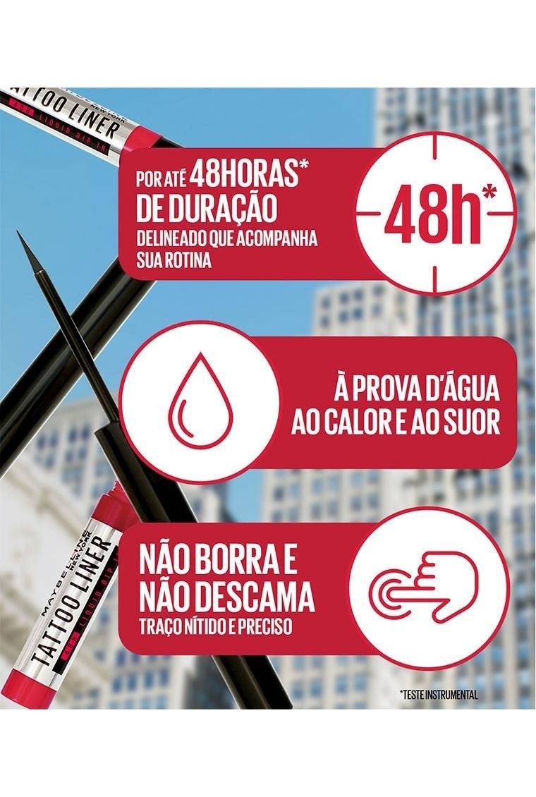 Delineador Líquido Tattoo Liner 48h | Maybelline NY