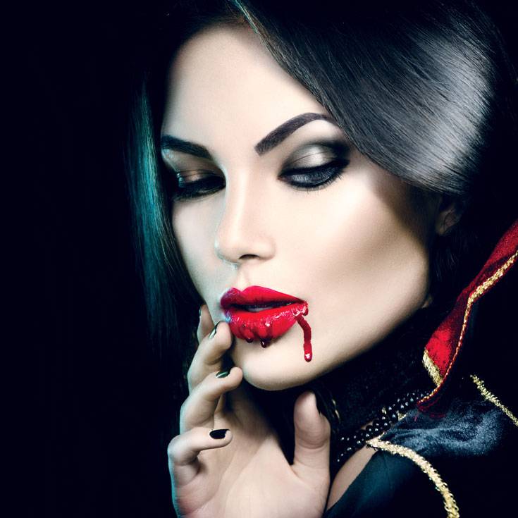 Halloween: maquiagem de vampiro