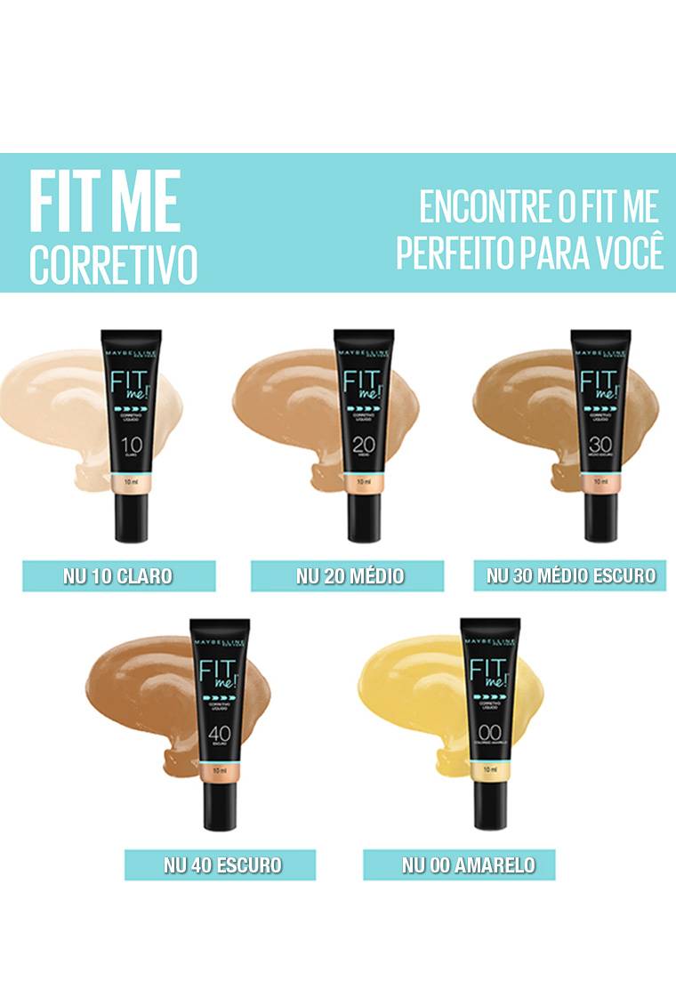 Corretivo Líquido Fit Me Tons | Maybelline