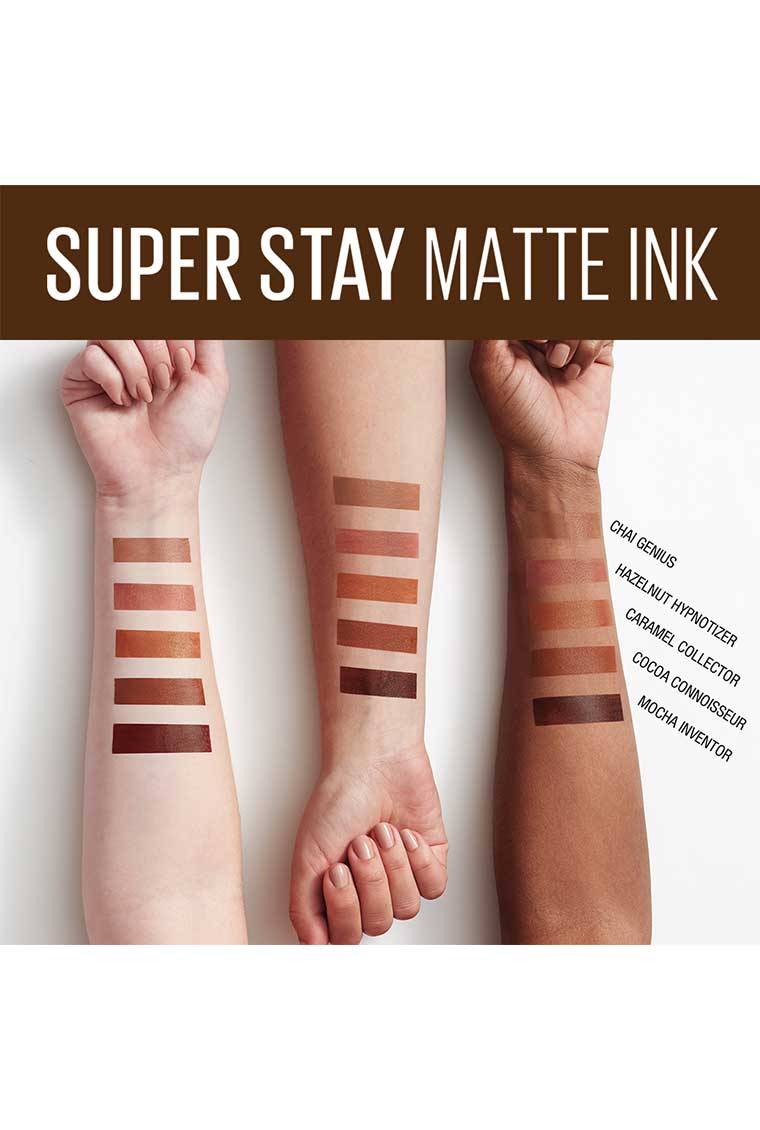 SuperStay Matte Ink Coffee Edition | Cores em diferentes tons de pele | Maybelline